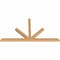 Ekena Millwork Saratoga Timber Gable Bracket, Western Red Cedar, 84"W x 45"H x 3 1/2"D x 3 1/2"F, 13/12 Pitch GBW084X45X0404SAR00SWR - alternate 5